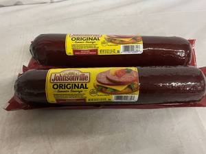 lot 240 image: 2 x 20oz Johnsonville Original Summer Sausage