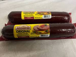 lot 241 image: 2 x 20oz Johnsonville Original Summer Sausage