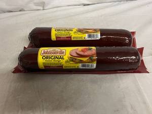 lot 243 image: 2 x 20oz Johnsonville Original Summer Sausage
