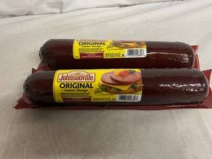 lot 245 image: 2 x 20oz Johnsonville Original Summer Sausage