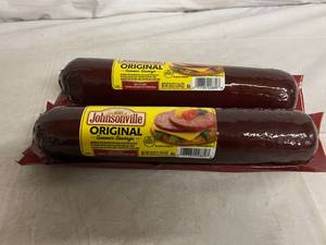 lot 248 image: 2 x 20oz Johnsonville Original Summer Sausage