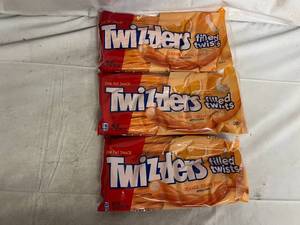 lot 252 image: 3 Packs of Twizzlers Filled Twists - Orange Cream Pop