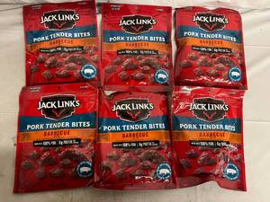 lot 273 image: 6 Bags of Jack Links BBQ Pork Tender Bites