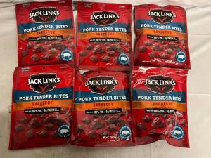 lot 274 image: 6 Bags of Jack Links BBQ Pork Tender Bites