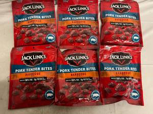 lot 276 image: 6 Bags of Jack Links BBQ Pork Tender Bites