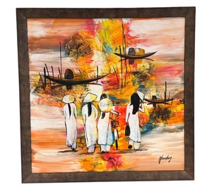 lot 36B image: Framed Original Painting on Canvas