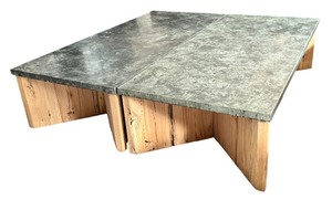 lot 10 image: Custom Crafted Large Coffee Table
