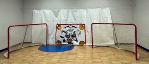 lot 46 image: Sniper Edge Shooting Tarp and Pair of Hockey Nets