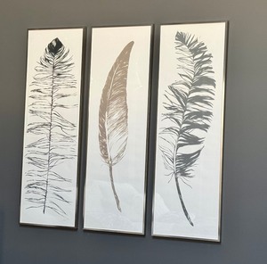 lot 8B image: Set of Three Coordinating Framed Art Prints