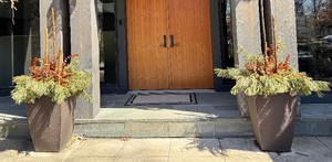 lot 62 image: Pair of Tall Decorative Planters