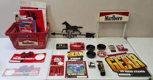 lot 43 image: A Unique Assortment of Marlboro Cigarette Collectibles (View Photos)