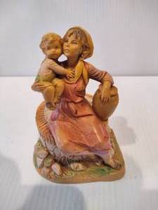 lot 30 image: Vintage Fontanini Nativity Piece Ariel