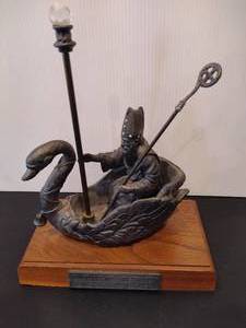 lot 3 image: MICHAEL RICKER A Christmas Ride Figurine