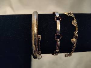 lot 102 image: Three Silver Bracelets - Stamped 925