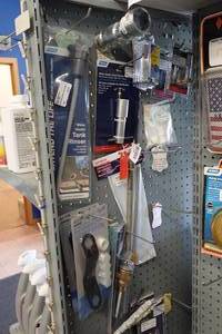 lot 341 image: RV Water Accessories - Tank Rinser, Drain Wrenches, Fittings, Heating Elements
