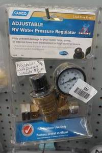lot 325 image: Camco Adjustable RV Water Pressure Regulator