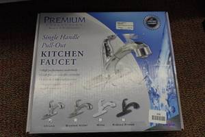 lot 318 image: Phoenix Premium Single Handle Pull Out RV Kitchen Faucet