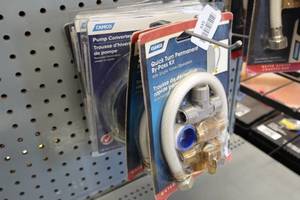 lot 335 image: RV Permanent Bypass Kits and Pump Converter Winterizing Kits