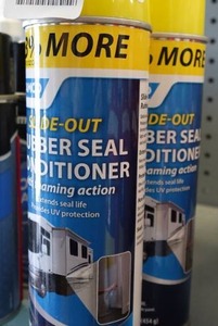 lot 298 image: 2 Cans Camco Slide Out Rubber Seal Conditioner