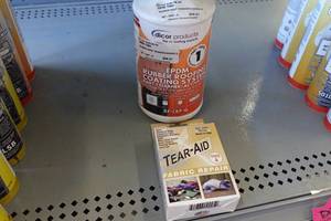 lot 311 image: Dicor EPDM Rubber Roofing Coating System and Tear Aid Fabric Repair