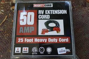 lot 501 image: Mighty Cord 50 Amp 25 RV Extension Cord