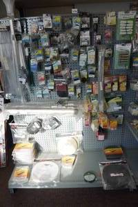 lot 25 image: Large Assortment of RV Products -Locks,  Shade Repair Kits, Knobs, Table Legs and Mounts