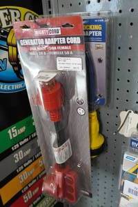lot 89 image: Generator Adapter Cord & 30-30 AMP Locking Adapter