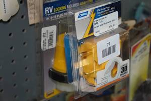 lot 72 image: RV Male Plug Replacement Mini & RV Locking Molding Adapters