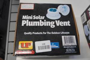 lot 158 image: Ultra-Fab Mini Solar Plumbing Vent