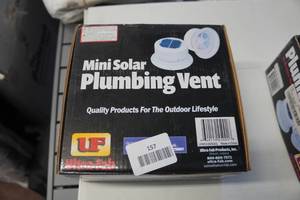 lot 157 image: Ultra-Fab Mini Solar Plumbing Vent