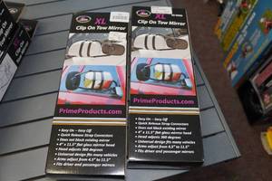 lot 496 image: 2 XL Clip On Tow Mirrors