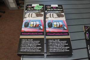 lot 496A image: 2 XL Clip On Tow Mirrors