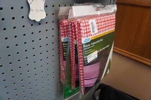 lot 251 image: 3 Camco Picnic Tablecloth Set with Bench Covers