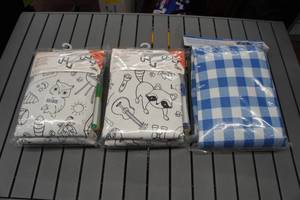 lot 257 image: 3 Tablecloths & Bench Covers