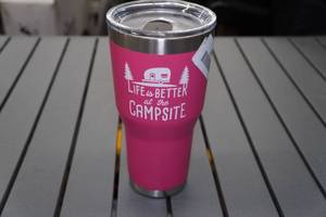 lot 269 image: Camco Stainless Steel 32oz Tumbler -Pink