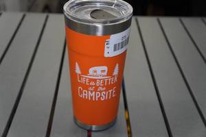 lot 271 image: Camco Stainless Steel 20oz Tumbler -Orange