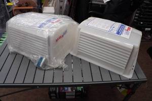 lot 120I image: 2 MaxXAir Vent Covers -Translucent White