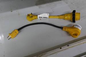 lot 455 image: 2 RV Electric Adapters
