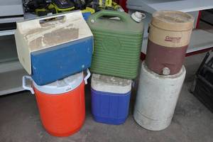 lot 399 image: Assorted Coolers and Water Jugs