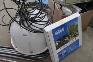 lot 398 image: Winegard Carry Out Satellite Dish with Tripod Mount