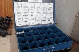 lot 377 image: Small Parts Case with Fasteners