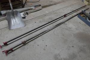 lot 60C image: 10 Long Bar Clamps