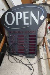 lot 436 image: Digital Open Sign - 23 Tall