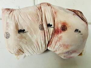 lot 5 image: F. 15.90lbs Bone-in Pork Shoulder Butts-IBP Supreme Trim All Natural