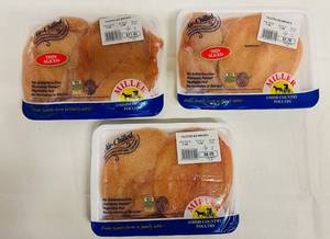 lot 28 image: H. 3x Filleted Boneless Skinless Chicken Breast-See Photos for Weight