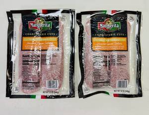 lot 51 image: F. 2x12oz Margherita Uncured Genoa Salami