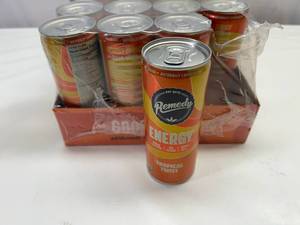 lot 372 image: 24x8.5oz Remedy Organic Kombucha Energy Tropical Fruit