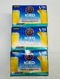 lot 401 image: MM. 3x 10  K- Cups Iced Refreshers-Pineapple Passion Fruit