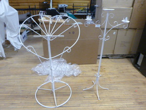 lot 30 image: Floor Candelabra and Heart Stand