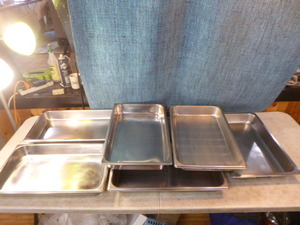 lot 59 image: 7 Full Size Steam Table Pans